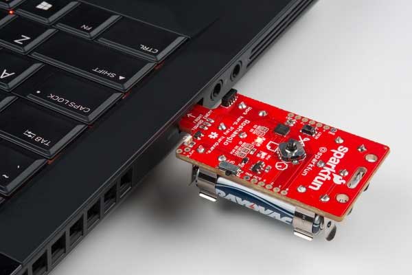 Quick Red Flashes means badge is in Bootloader Mode